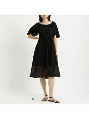COS Julie Broderie Cotton Dress Size 36